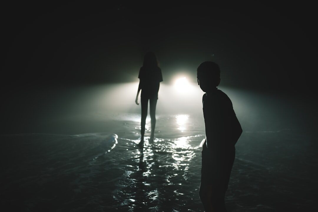 mysterious conversation scene
